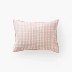 Carré Blanc Taie d'oreiller rectangulaire pur coton bio Rêve d'or|Enfant Linge De Litbio|Taies D'oreiller