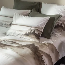 Carré Blanc Taie d'oreiller rectangulaire coton Horizons| Taies D’oreiller