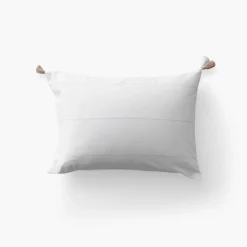 Carré Blanc Taie d'oreiller rectangulaire coton Amorgos| Taies D’oreiller