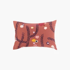 Carré Blanc Taie d'oreiller rectangulaire percale de coton Psyché| Taies D’oreiller