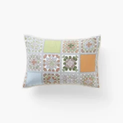 Carré Blanc Taie d'oreiller rectangulaire pur coton Méli-Mélo| Taies D’oreiller