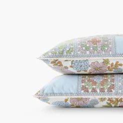 Carré Blanc Taie d'oreiller rectangulaire pur coton Méli-Mélo| Taies D’oreiller