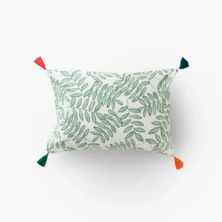 Carré Blanc Taie d'oreiller rectangulaire percale de coton Balata| Taies D’oreiller