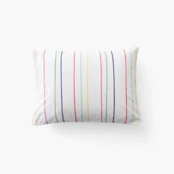 Carré Blanc Taie d'oreiller rectangulaire coton Rosella| Taies D’oreiller