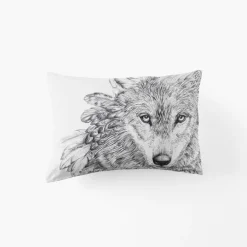 Carré Blanc Taie d'oreiller rectangulaire coton Ietulou|Homme Coffrets Cadeaux|Taies D'oreiller