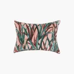 Carré Blanc Taie d'oreiller rectangulaire réversible percale de coton Calathéa| Taies D’oreiller