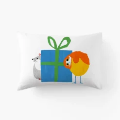 Carré Blanc Taie d'oreiller rectangulaire coton bio Tadam enfant|Enfant Linge De Litbio|Taies D'oreiller