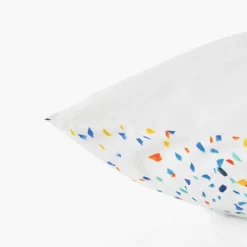 Carré Blanc Taie d'oreiller rectangulaire coton bio Tadam enfant|Enfant Linge De Litbio|Taies D'oreiller