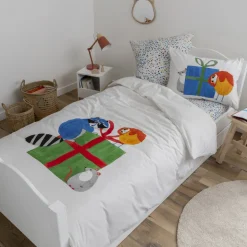 Carré Blanc Taie d'oreiller rectangulaire coton bio Tadam enfant|Enfant Linge De Litbio|Taies D'oreiller