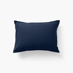 Carré Blanc Taie d'oreiller rectangulaire coton Neo marine| Taies D’oreiller