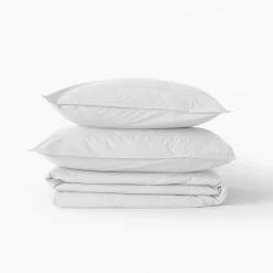 Carré Blanc Taie d'oreiller rectangulaire coton Neo blanc| Taies D’oreiller