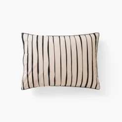 Carré Blanc Taie d'oreiller rectangulaire percale de coton bio Gisèle| Taies D’oreiller