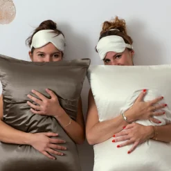 Carré Blanc Taie d'oreiller rectangulaire soie de mûrier Beauté vison|Femme Coffrets Cadeaux|Coffrets Cadeaux