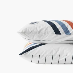 Carré Blanc Taie d'oreiller rectangulaire coton Roland Garros 2024 Ace|Homme Coffrets Cadeaux|Roland-garroscollab