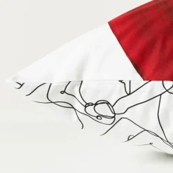 Carré Blanc Taie d'oreiller rectangulaire percale de coton Callipyge| Taies D’oreiller