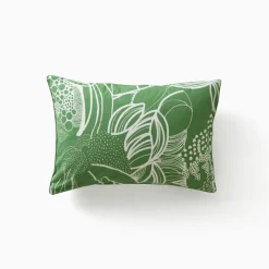 Carré Blanc Taie d'oreiller rectangulaire percale de coton bio Canopée| Taies D’oreiller