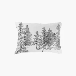 Carré Blanc Taie d'oreiller rectangulaire réversible percale de coton Grizzli|Enfant Taies D'oreiller|Taies D’oreiller