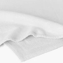 Carré Blanc Tapis de bain bouclette de coton biologique Source blanc| Tapis De Bain