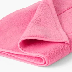 Carré Blanc Tapis de bain bouclette de coton Eloges rose| Tapis De Bain