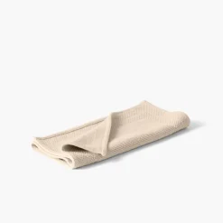 Carré Blanc Tapis de bain bouclette de coton biologique Source naturel| Tapis De Bain