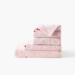 Carré Blanc Tapis de bain coton Adore dragée| Tapis De Bain