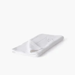 Carré Blanc Tapis de bain coton Equinoxe neige| Tapis De Bain