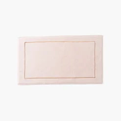 Carré Blanc Tapis de bain coton et viscose de bambou Aura nude|Femme Coffrets Cadeaux|Tapis De Bain