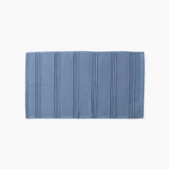 Carré Blanc Tapis de bain coton Hypnotic indigo|Homme Coffrets Cadeaux|Tapis De Bain