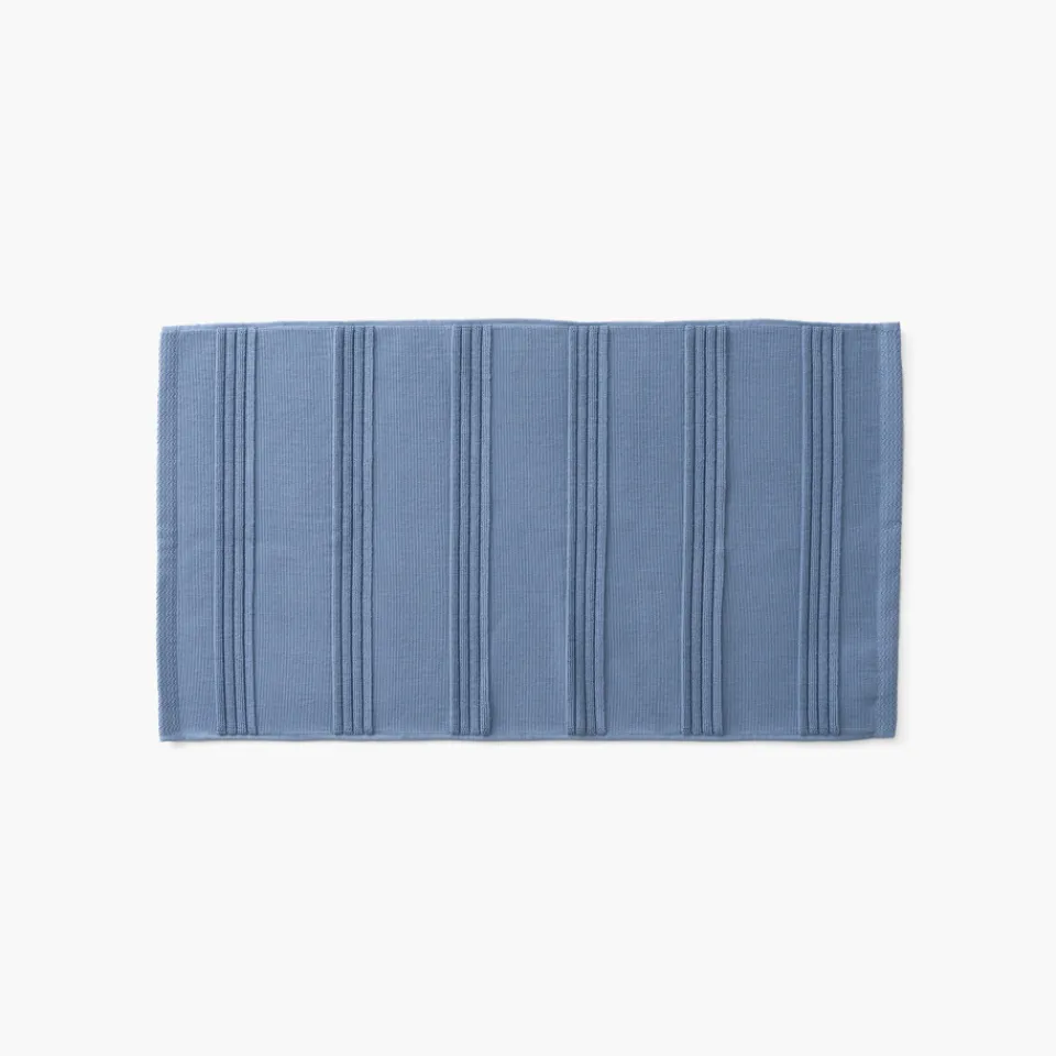 Carré Blanc Tapis de bain coton Hypnotic indigo|Homme Coffrets Cadeaux|Tapis De Bain