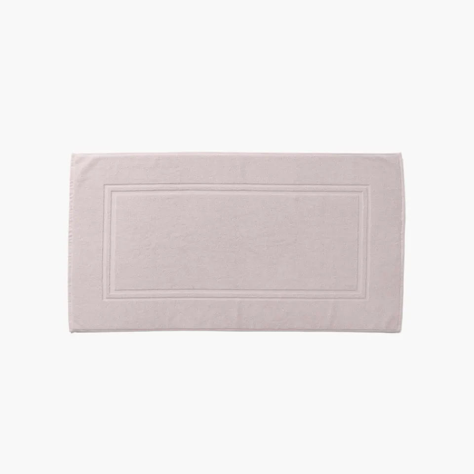 Carré Blanc Tapis de bain coton Lola II nude| Tapis De Bain