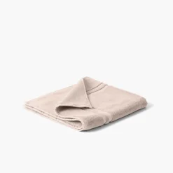 Carré Blanc Tapis de bain coton Lola II lin| Tapis De Bain