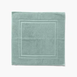 Carré Blanc Tapis de bain coton Lola II argile| Tapis De Bain