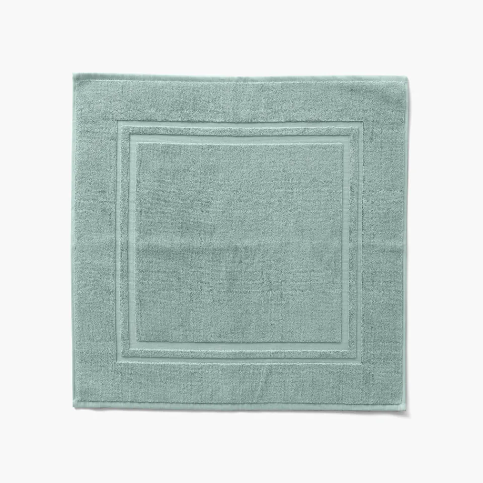 Carré Blanc Tapis de bain coton Lola II argile| Tapis De Bain