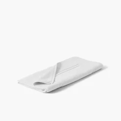 Carré Blanc Tapis de bain coton Lola II blanc| Tapis De Bain
