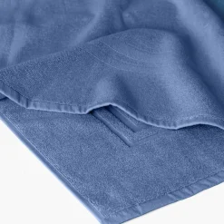 Carré Blanc Tapis de bain coton Lola II encre| Tapis De Bain