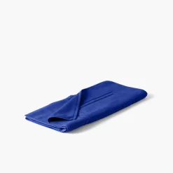 Carré Blanc Tapis de bain coton Lola II cobalt| Tapis De Bain