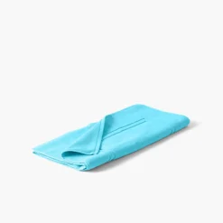 Carré Blanc Tapis de bain coton Lola II turquoise| Tapis De Bain