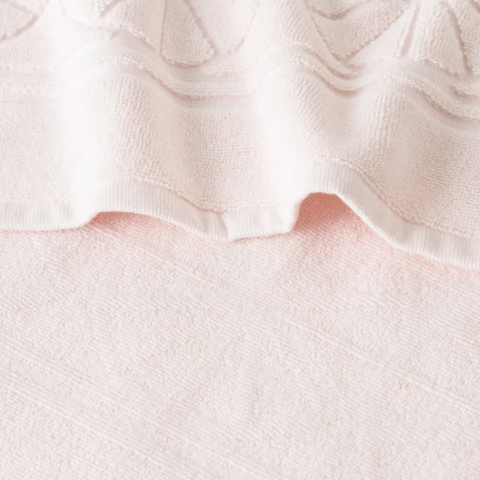 Carré Blanc Tapis de bain coton Lotus rosée| Tapis De Bain