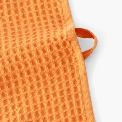 Carré Blanc Torchon coton nid d'abeille Joya orange| Torchons & Essuie-mains