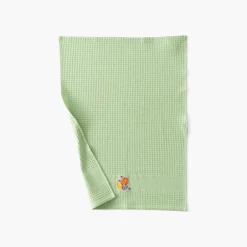 Carré Blanc Torchon coton nid d'abeille Joya vert prairie| Torchons & Essuie-mains