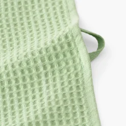 Carré Blanc Torchon coton nid d'abeille Joya vert prairie| Torchons & Essuie-mains