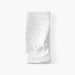 Carré Blanc Torchon coton nid d'abeille Mykonos blanc| Torchons & Essuie-mains