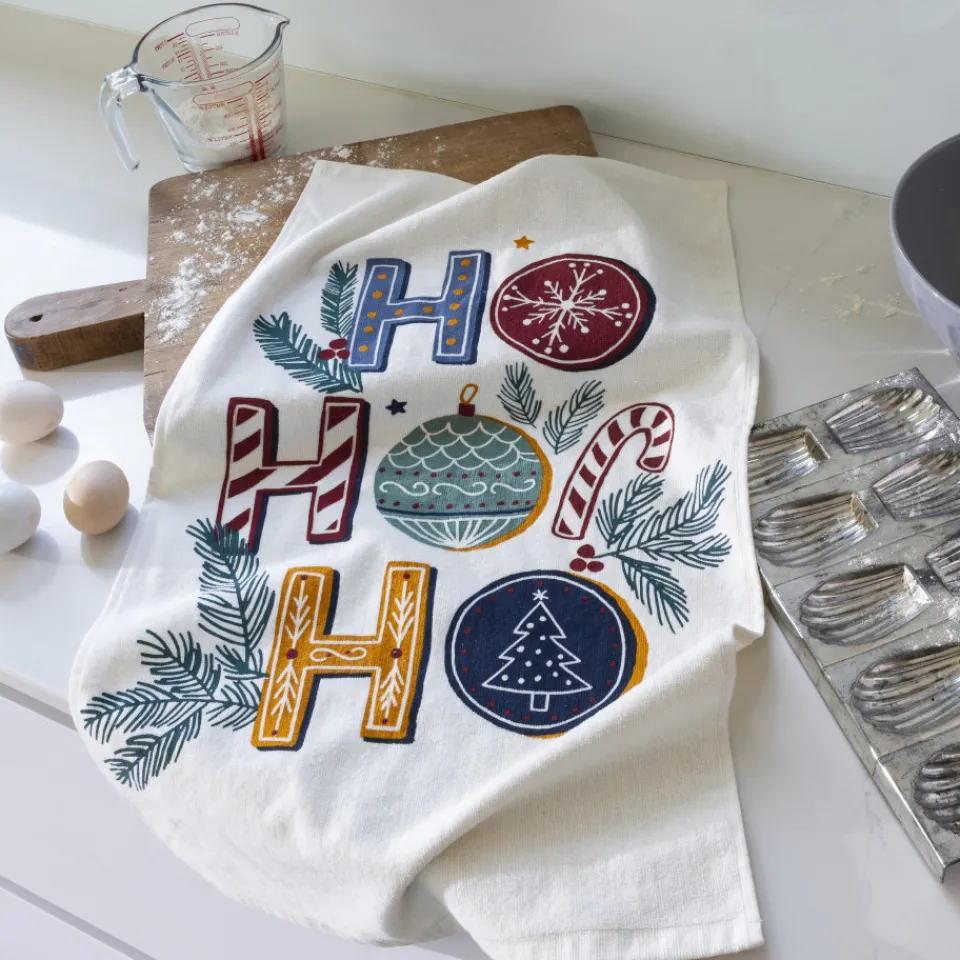 Carré Blanc Torchon de cuisine coton Sweet écru|Femme Torchons & Essuie-mains|Coffrets Cadeaux