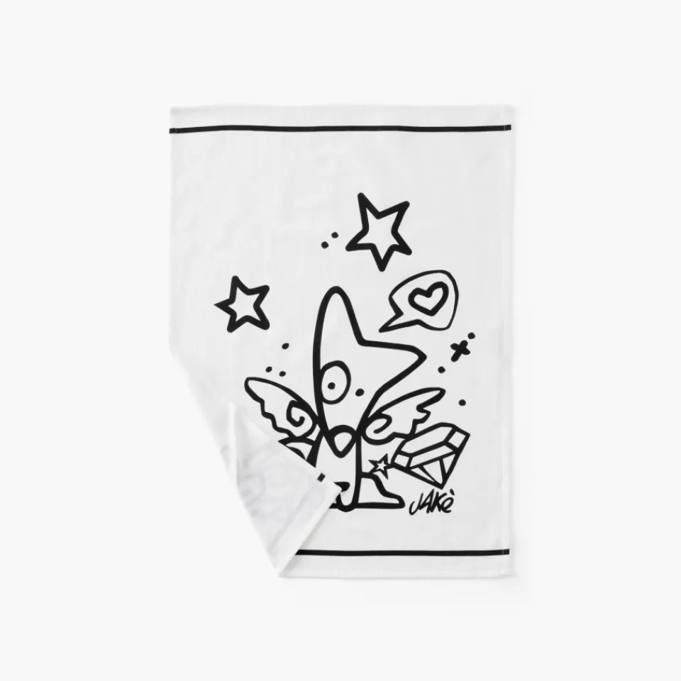 Carré Blanc Torchon de cuisine coton Jakè x|Homme Torchons & Essuie-mains|Coffrets Cadeaux