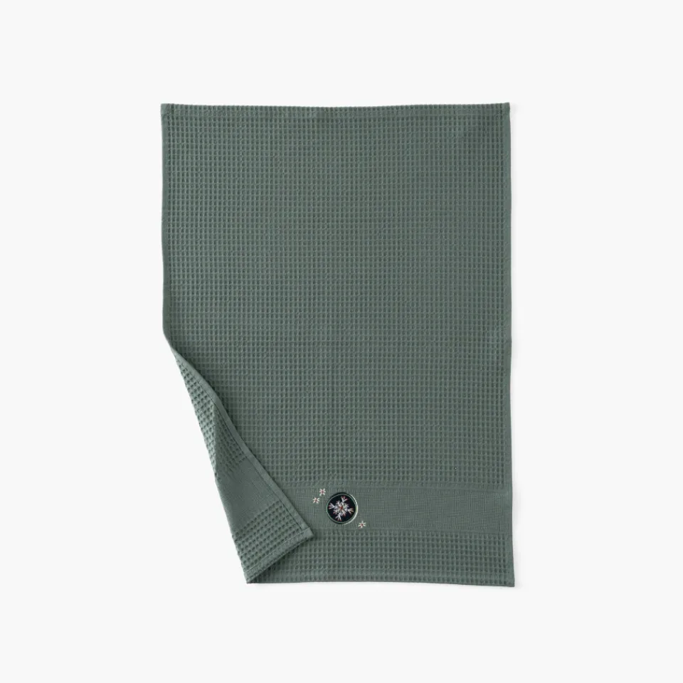 Carré Blanc Torchon de cuisine coton Sweet vert sapin|Femme Torchons & Essuie-mains|Coffrets Cadeaux