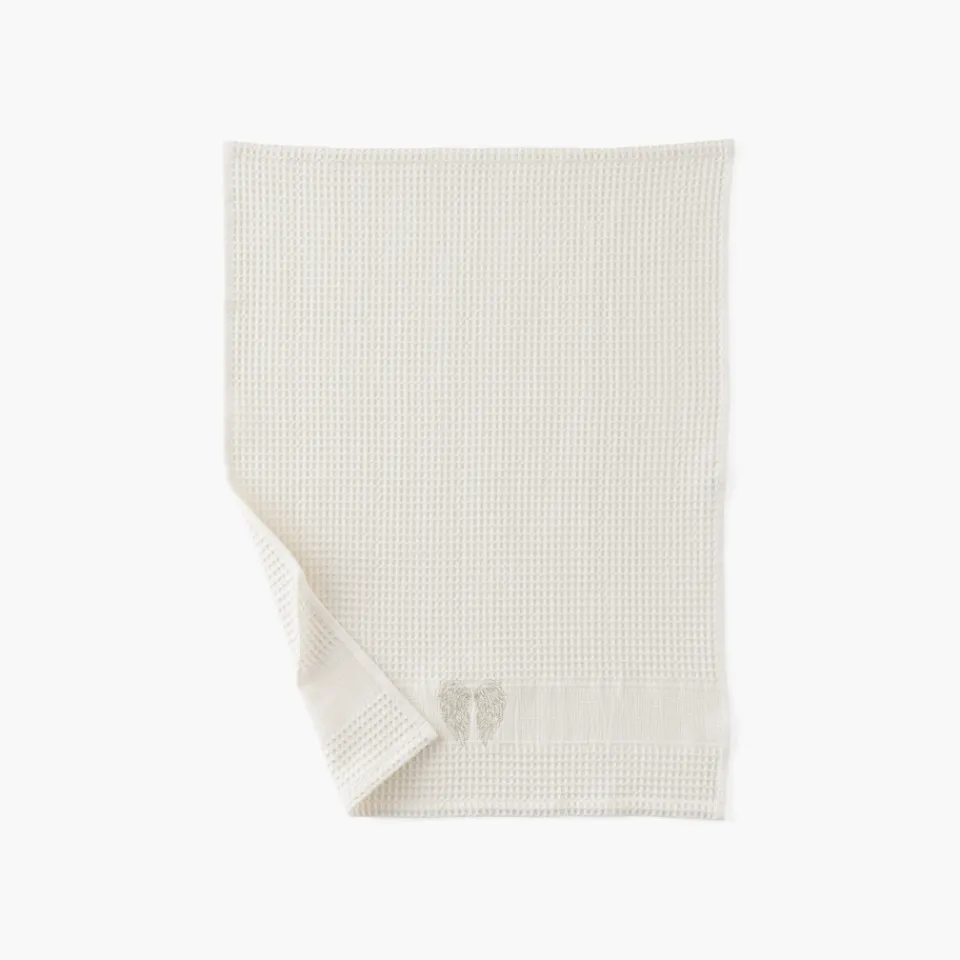 Carré Blanc Torchon de cuisine coton Angel écru|Femme Torchons & Essuie-mains|Coffrets Cadeaux