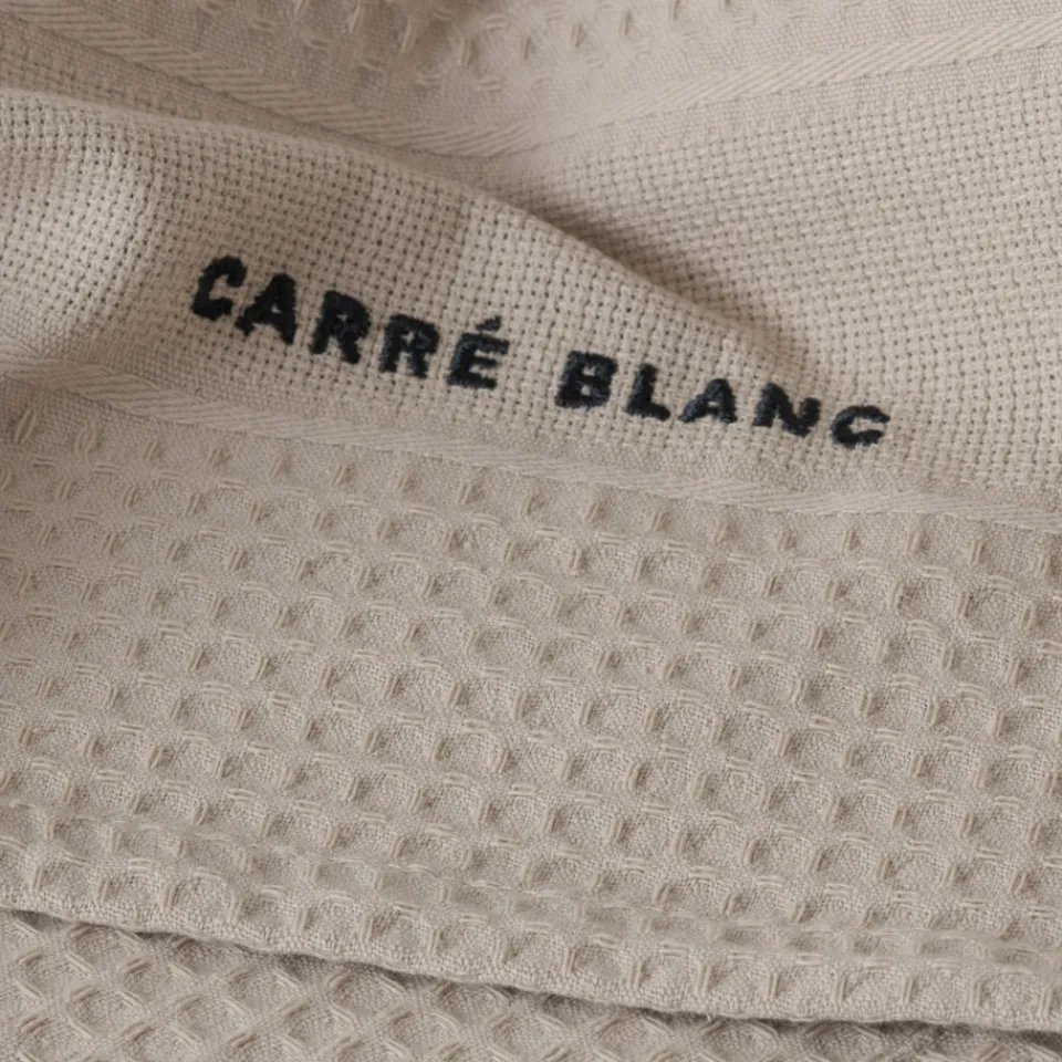 Carré Blanc Torchon de cuisine coton Signature grège|Femme Torchons & Essuie-mains|Coffrets Cadeaux