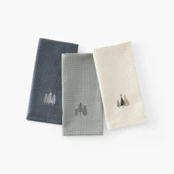 Carré Blanc Torchon de cuisine coton Sousbois anthracite|Homme Torchons & Essuie-mains|Coffrets Cadeaux