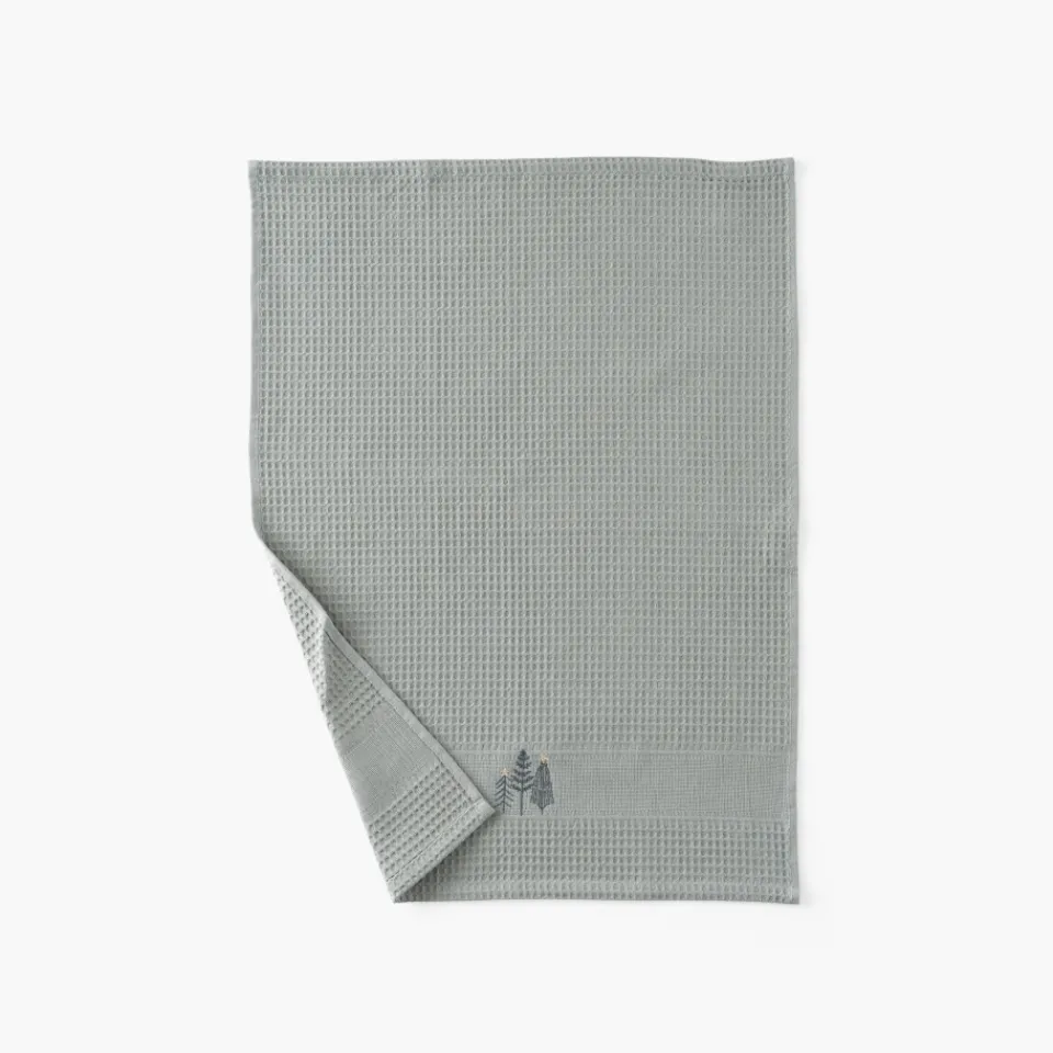 Carré Blanc Torchon de cuisine coton Sousbois kaki|Femme Torchons & Essuie-mains|Coffrets Cadeaux