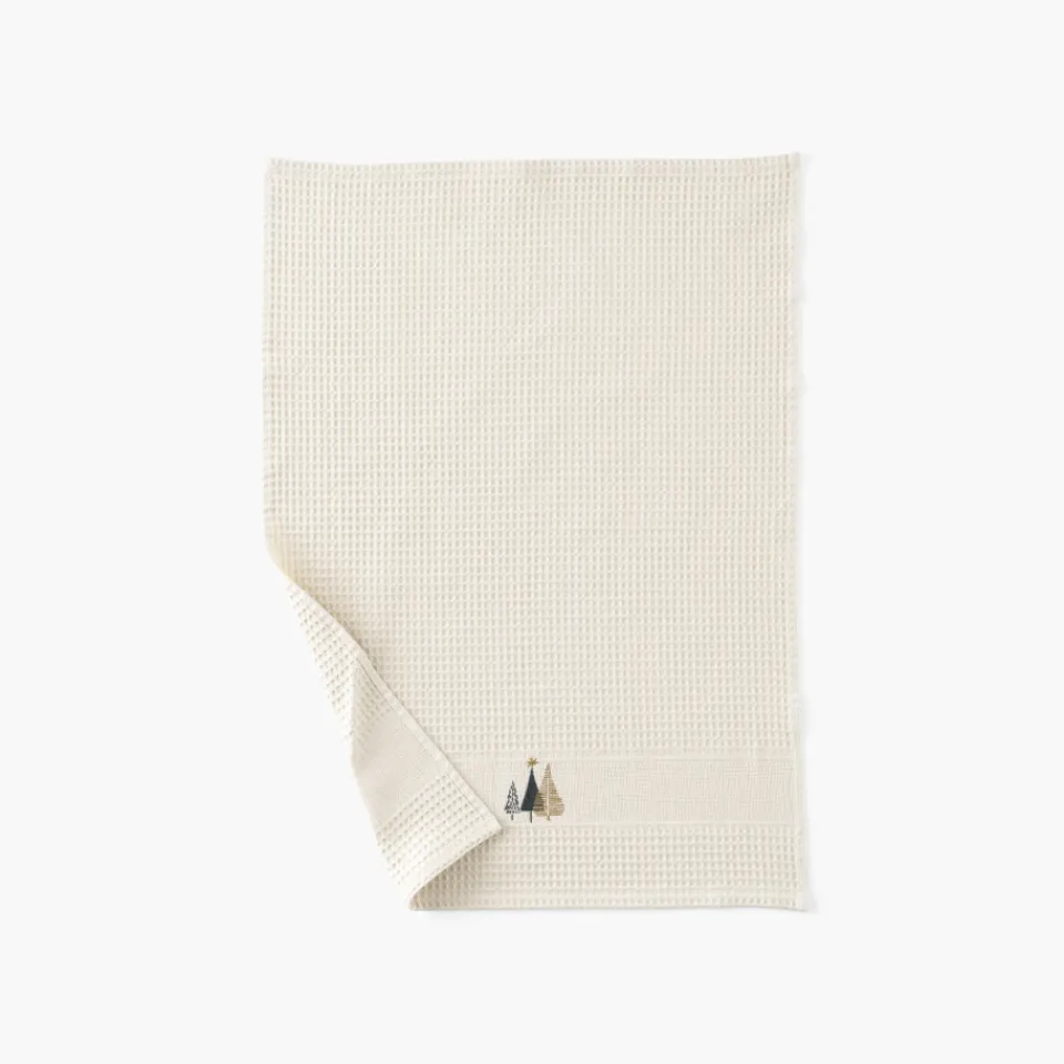 Carré Blanc Torchon de cuisine coton Sousbois beige clair|Femme Torchons & Essuie-mains|Coffrets Cadeaux